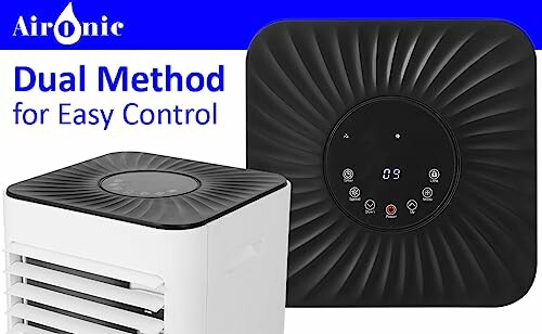 AirOnic air cooler with dual control method display.