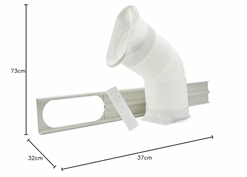 Portable air conditioner window kit with hose and panel